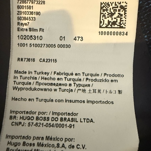 Hugo Boss Raye 7 extra slim fit wool & linen Jacket - Picture 8 of 14